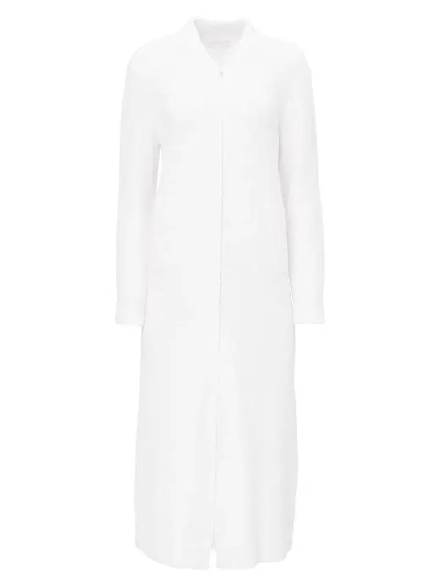 Barefoot Dreams Women's Cozychic Full Zip V-Neck Lounger - Cream