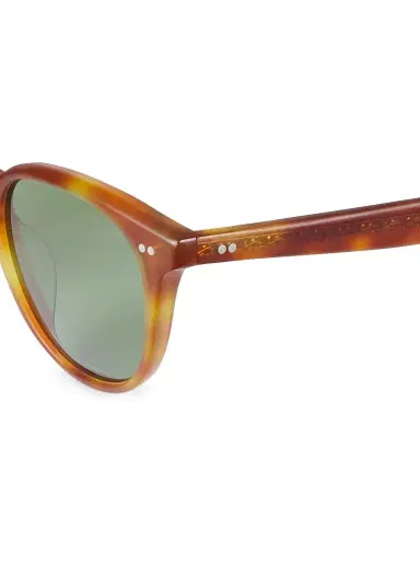 Oliver Peoples Men's Desmon Sun 50MM Round Sunglasses - Light Brown | Thumbnail 4 Oliver Peoples Men's Desmon Sun 50MM Round Sunglasses - Light Brown | Thumbnail 4