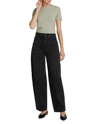 Co Women's Denim High-Waisted Balloon Jeans - Black - Size 31 | Thumbnail 2 Co Women's Denim High-Waisted Balloon Jeans - Black - Size 31 | Thumbnail 2