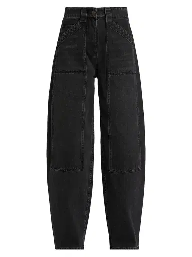 Co Women's Denim High-Waisted Balloon Jeans - Black - Size 31 | Thumbnail 1 Co Women's Denim High-Waisted Balloon Jeans - Black - Size 31 | Thumbnail 1