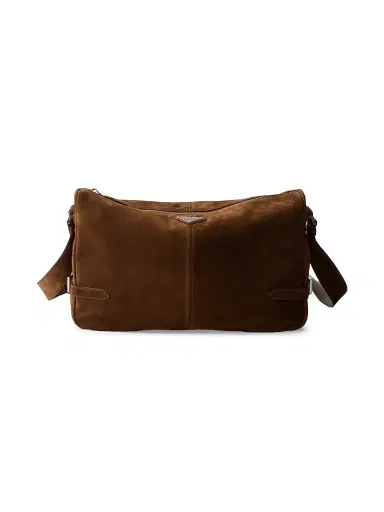 Prada Men's Suede Shoulder Bag | Thumbnail 1 Prada Men's Suede Shoulder Bag | Thumbnail 1