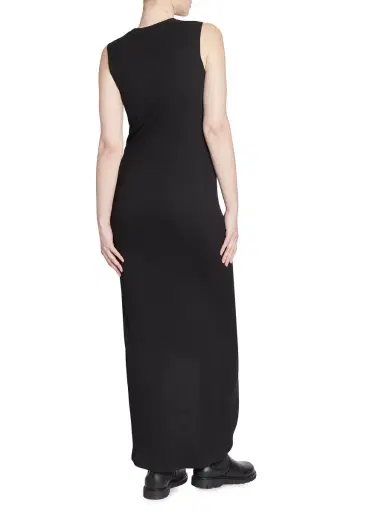LOEWE Women's Pebble Stretch-Cotton Midi-Dress - Black | Thumbnail 4 LOEWE Women's Pebble Stretch-Cotton Midi-Dress - Black | Thumbnail 4