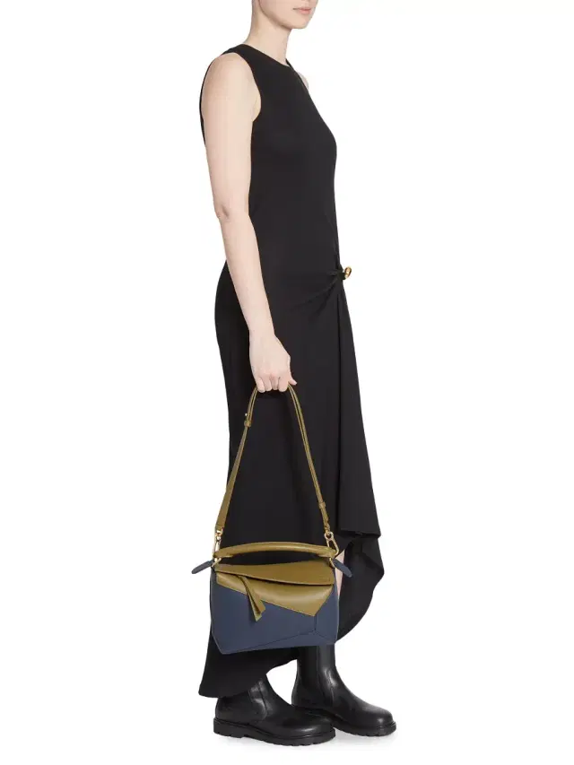 Women's Pebble Stretch-Cotton Midi-Dress - Black
