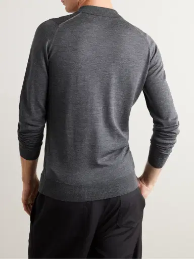 John Smedley Belper Slim-Fit Merino Wool Polo Shirt - Men | Thumbnail 3 John Smedley Belper Slim-Fit Merino Wool Polo Shirt - Men | Thumbnail 3