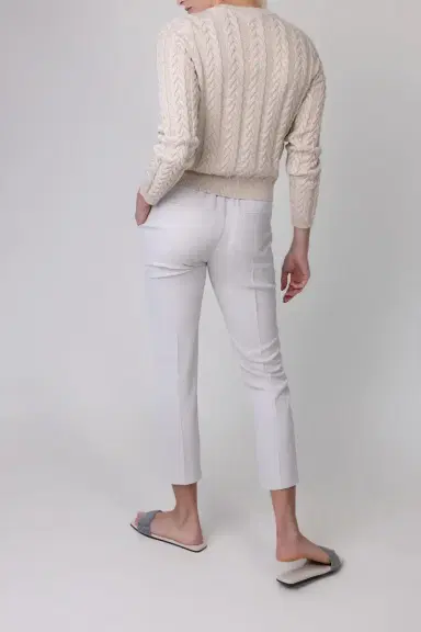 Brunello Cucinelli Classic Pull On Pant | Thumbnail 4 Brunello Cucinelli Classic Pull On Pant | Thumbnail 4