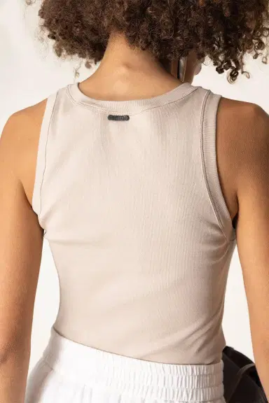 Brunello Cucinelli Scoop Neck Tank - Light Beige | Thumbnail 3