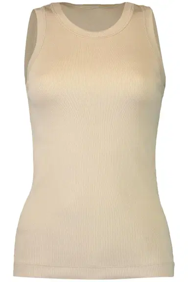 Brunello Cucinelli Scoop Neck Tank - Light Beige | Thumbnail 1