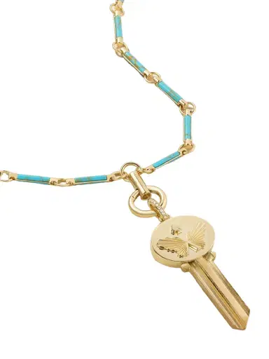 Foundrae Reverie 18-karat Gold, Turquoise And Diamond Necklace | Thumbnail 1 Foundrae Reverie 18-karat Gold, Turquoise And Diamond Necklace | Thumbnail 1