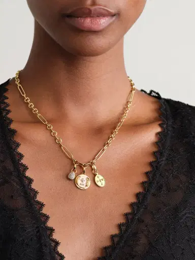Foundrae Vivacity & Internal Compass 18-karat Gold, Enamel And Diamond Necklace | Thumbnail 2 Foundrae Vivacity & Internal Compass 18-karat Gold, Enamel And Diamond Necklace | Thumbnail 2