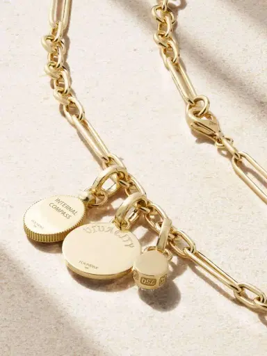 Foundrae Vivacity & Internal Compass 18-karat Gold, Enamel And Diamond Necklace | Thumbnail 3 Foundrae Vivacity & Internal Compass 18-karat Gold, Enamel And Diamond Necklace | Thumbnail 3