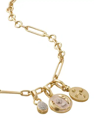 Foundrae Vivacity & Internal Compass 18-karat Gold, Enamel And Diamond Necklace | Thumbnail 1 Foundrae Vivacity & Internal Compass 18-karat Gold, Enamel And Diamond Necklace | Thumbnail 1