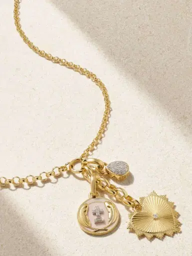 Foundrae True Love & Vivacity 18-karat Gold Diamond Necklace | Thumbnail 4 Foundrae True Love & Vivacity 18-karat Gold Diamond Necklace | Thumbnail 4