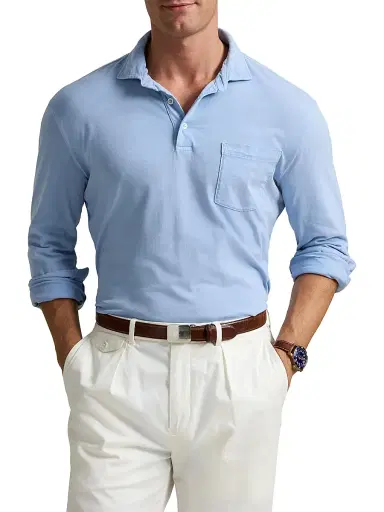 Polo Ralph Lauren Men's Cotton Polo Shirt | Thumbnail 3
