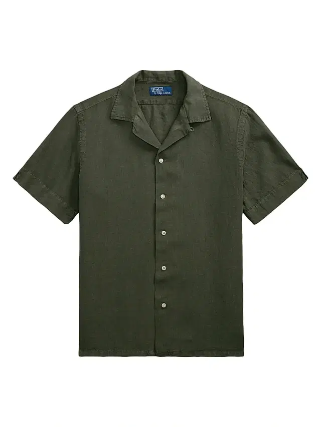 Polo Ralph Lauren Men's Classic-Fit Linen Camp Shirt - New Olive