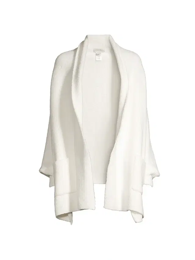 Barefoot Dreams Women's Cozychic Ultra Lite Open-Front Blanket Wrap - Pearl