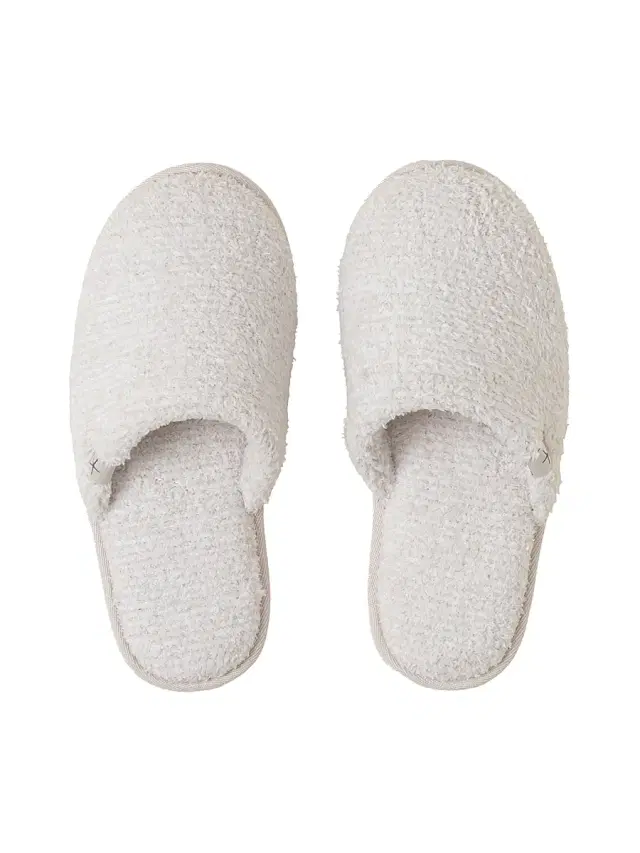 Barefoot Dreams Women's Cozychic Slippers - Stone White