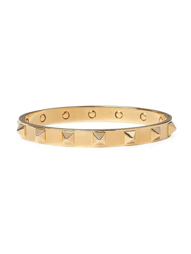 Women's Rockstud Metal Bangle Bracelet - Gold