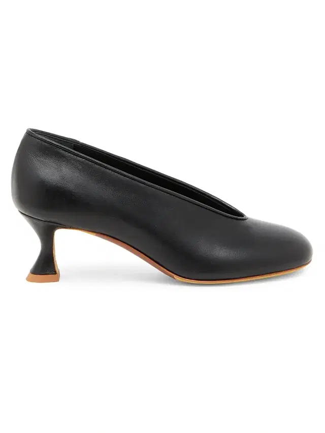 Moschino Women's 55MM Duck-Heel Leather Pumps - Black