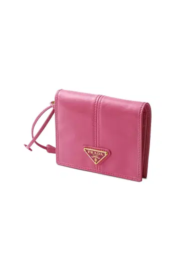 Prada Women's Small Leather Wallet - Pink Gold | Thumbnail 4