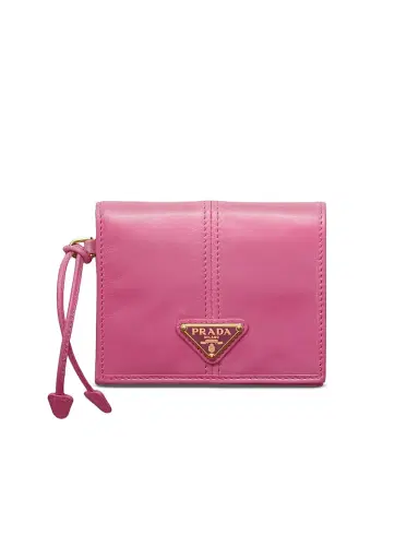 Prada Women's Small Leather Wallet - Pink Gold | Thumbnail 1
