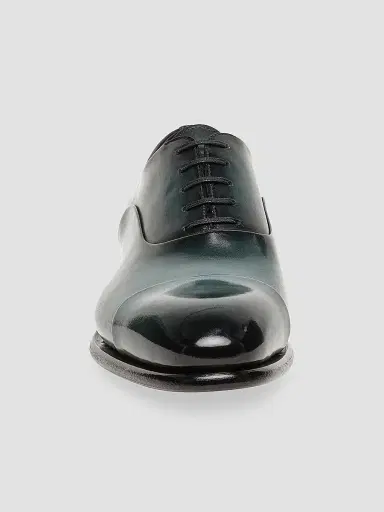 Santoni Men's Lace-Up Leather Dress Shoes - Light Blue - Size 12 | Thumbnail 3