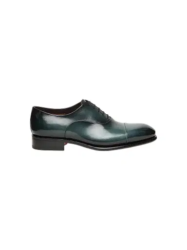 Santoni Men's Lace-Up Leather Dress Shoes - Light Blue - Size 12 | Thumbnail 1