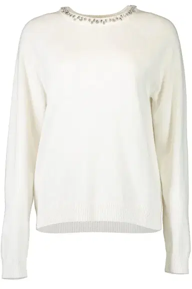MINNIE ROSE Raglan Crewneck - White | Thumbnail 1