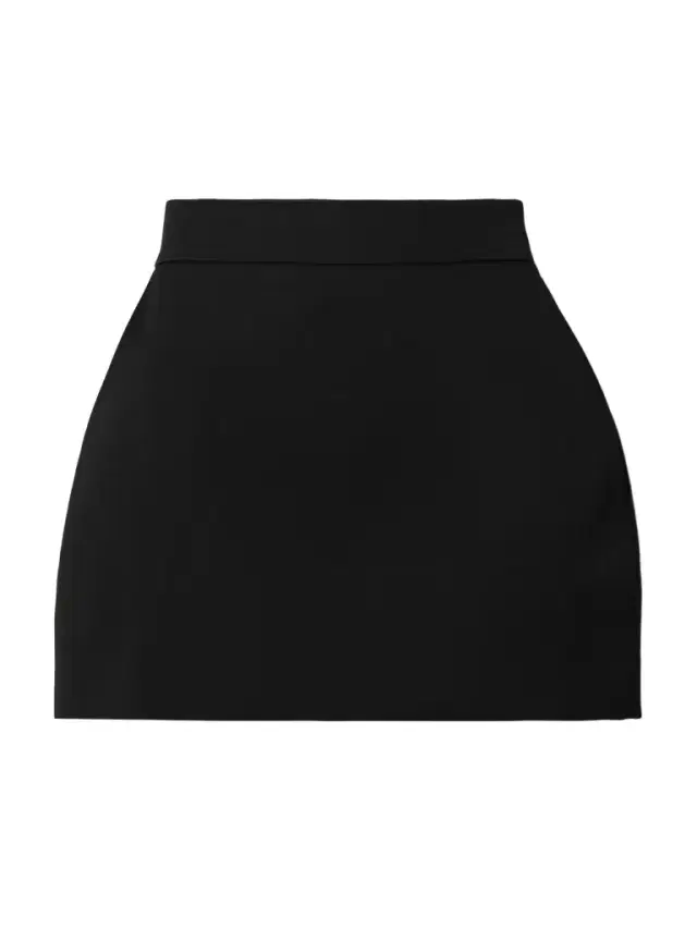 Anouk Grain De Poudre Wool Mini Skirt