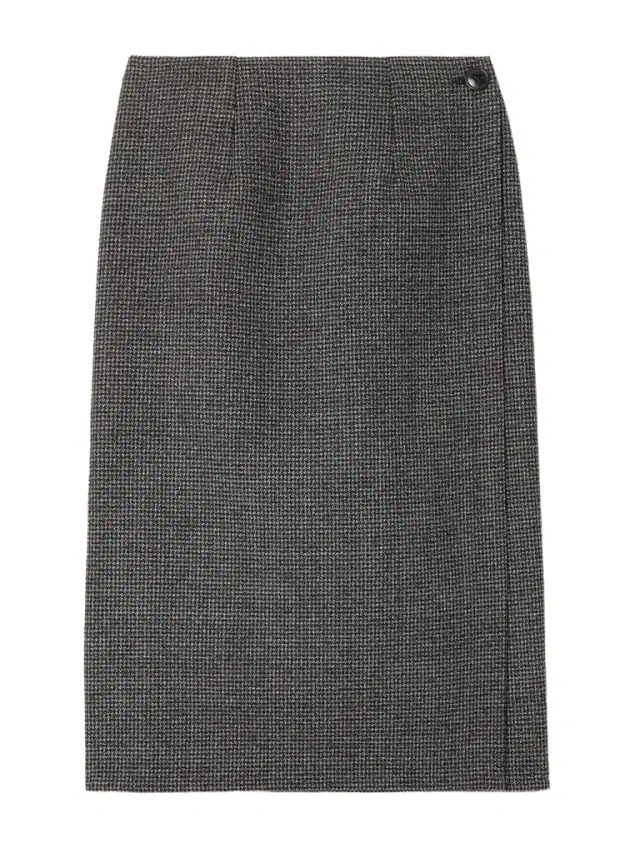 Reversible Houndstooth Tweed And Wool-twill Midi Wrap Skirt