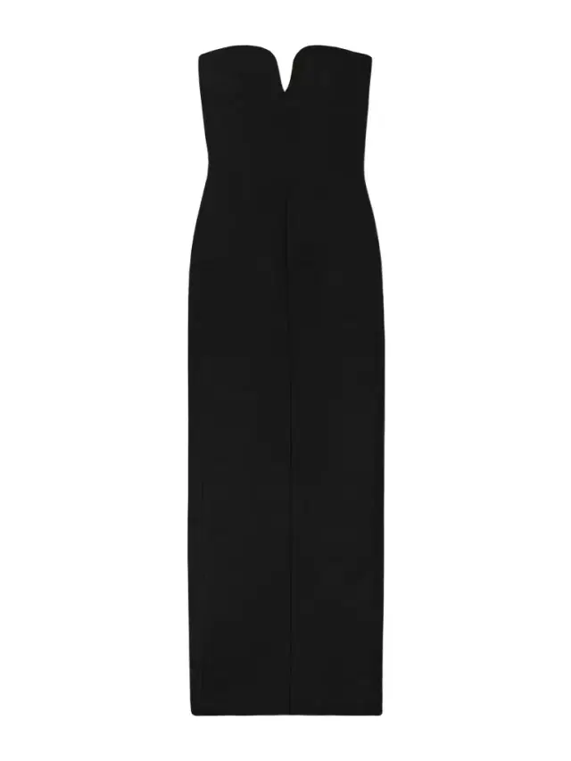 Yao Strapless Grain De Poudre Gown