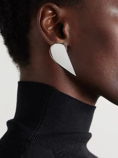 Alaïa Le Demi-cœur Silver-tone Earrings | Thumbnail 2