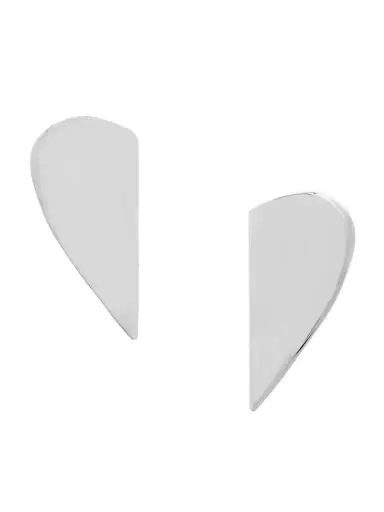 Alaïa Le Demi-cœur Silver-tone Earrings | Thumbnail 1