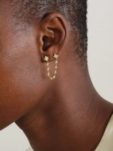 Anita Ko Tulip 18-karat Gold Diamond Single Earring | Thumbnail 2 Anita Ko Tulip 18-karat Gold Diamond Single Earring | Thumbnail 2