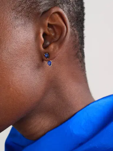 Anita Ko Orbit 18-karat Gold Sapphire Single Earring | Thumbnail 2