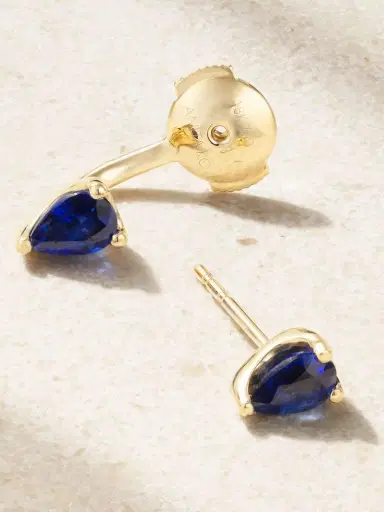 Anita Ko Orbit 18-karat Gold Sapphire Single Earring | Thumbnail 3