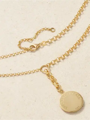 Foundrae Internal Compass 18-karat Gold, Enamel And Diamond Necklace | Thumbnail 3