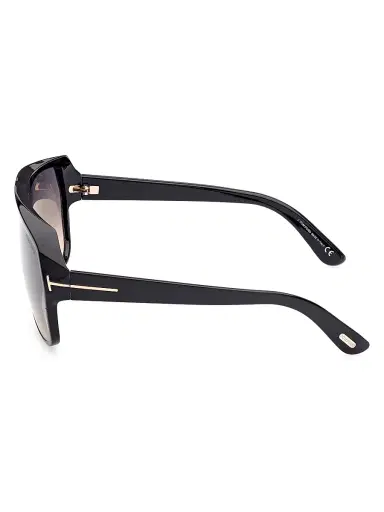 TOM FORD Men's Hawkings-02 62MM Navigator Sunglasses - Shiny Black | Thumbnail 4 TOM FORD Men's Hawkings-02 62MM Navigator Sunglasses - Shiny Black | Thumbnail 4