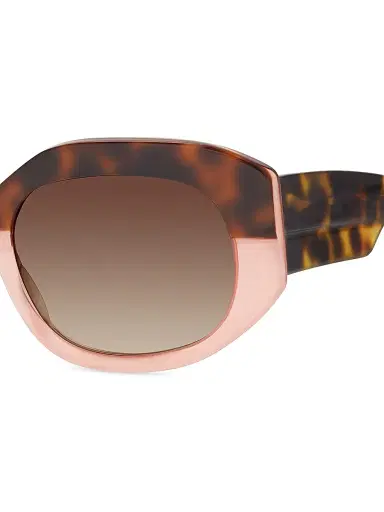 Barton Perreira Women's Sueno 51MM Rectangular Sunglasses - Gradient Brown Havana Pink | Thumbnail 3