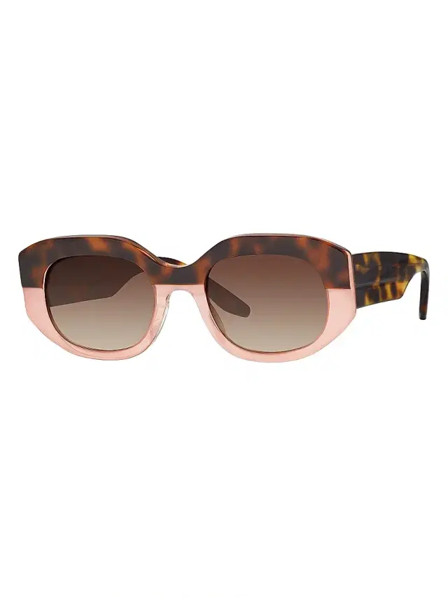 Women's Sueno 51MM Rectangular Sunglasses - Gradient Brown Havana Pink