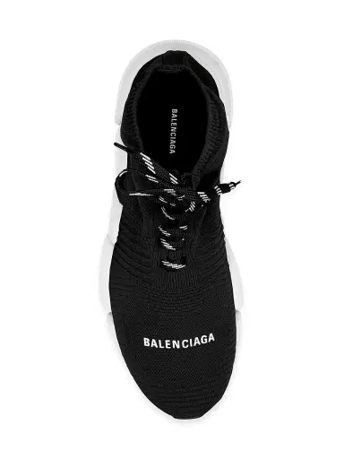 Balenciaga Women's Speed 2.0 Lace-up Sneakers - Black White - Size 4 | Thumbnail 5 Balenciaga Women's Speed 2.0 Lace-up Sneakers - Black White - Size 4 | Thumbnail 5