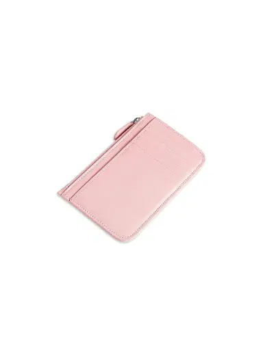 Balenciaga Women's Cash 2.0 Long Coin and Card Holder - Suede Pink | Thumbnail 2