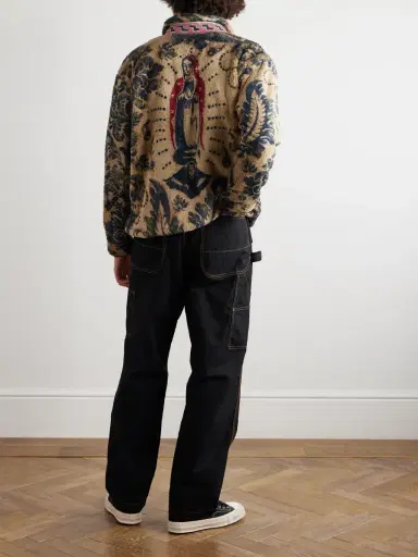 KAPITAL Damask Printed Fleece Jacket - Men | Thumbnail 2