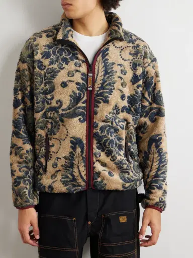 KAPITAL Damask Printed Fleece Jacket - Men | Thumbnail 3