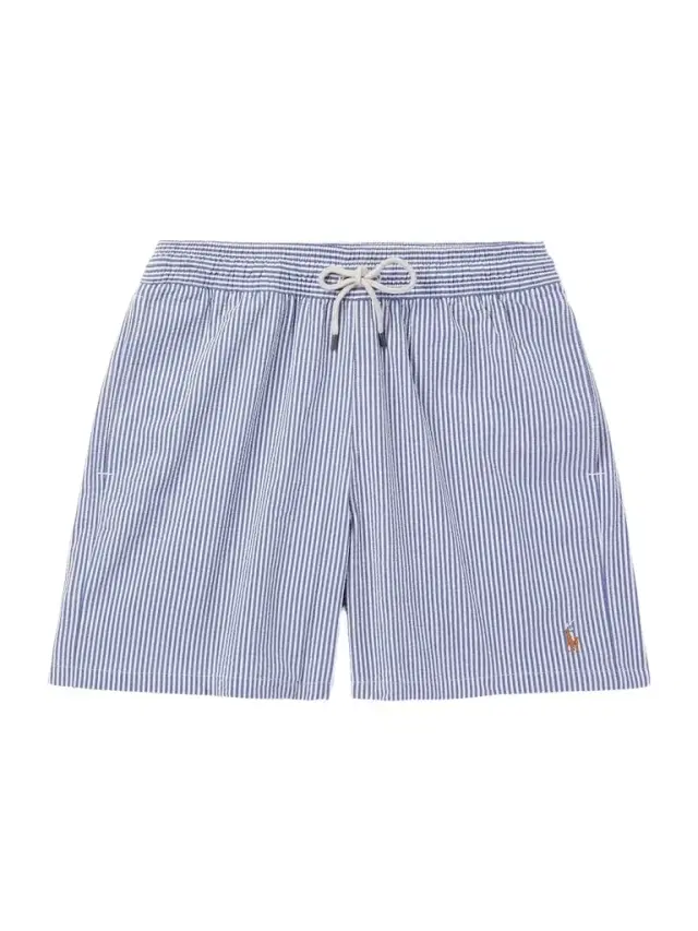 Polo Ralph Lauren Traveler Straight-Leg Mid-Length Striped Cotton-Blend Seersucker Swim Shorts - Men