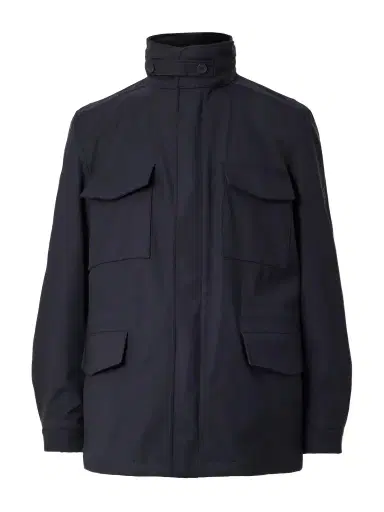 Loro Piana Traveller Logo-Appliquéd Bristol Clima System 3L Wool-Blend Hooded Field Jacket - Men | Thumbnail 1