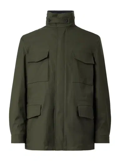 Loro Piana Traveller Logo-Appliquéd Bristol Clima System 3L Wool-Blend Hooded Field Jacket - Men | Thumbnail 1 Loro Piana Traveller Logo-Appliquéd Bristol Clima System 3L Wool-Blend Hooded Field Jacket - Men | Thumbnail 1