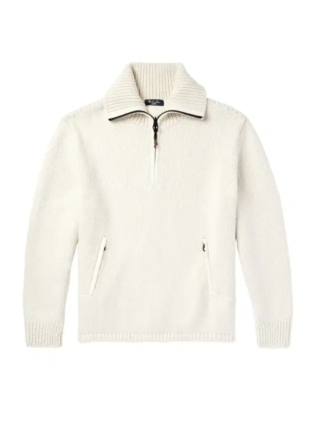 Loro Piana Alpe di Mera Ripstop-Trimmed Cashmere Half-Zip Sweater - Men