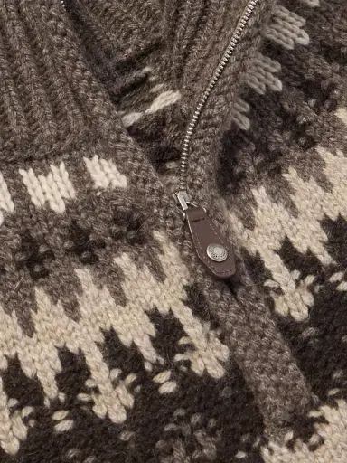 Loro Piana Fair Isle Cashmere and Silk-Blend Half-Zip Sweater - Men | Thumbnail 4 Loro Piana Fair Isle Cashmere and Silk-Blend Half-Zip Sweater - Men | Thumbnail 4
