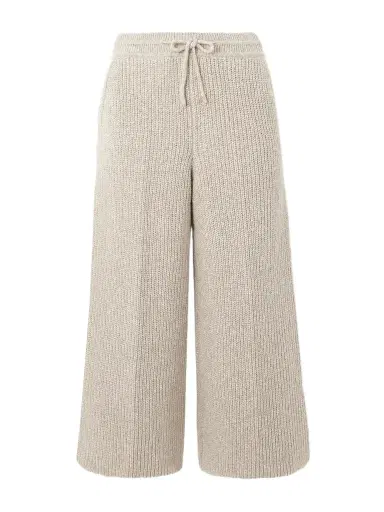Loro Piana Valduggia Cropped Ribbed Cashmere Wide-leg Pants | Thumbnail 1 Loro Piana Valduggia Cropped Ribbed Cashmere Wide-leg Pants | Thumbnail 1