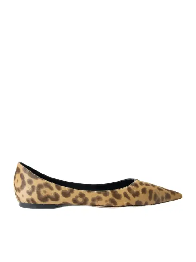 Jimmy Choo Love Leopard-print Pony Hair Ballet Flats
